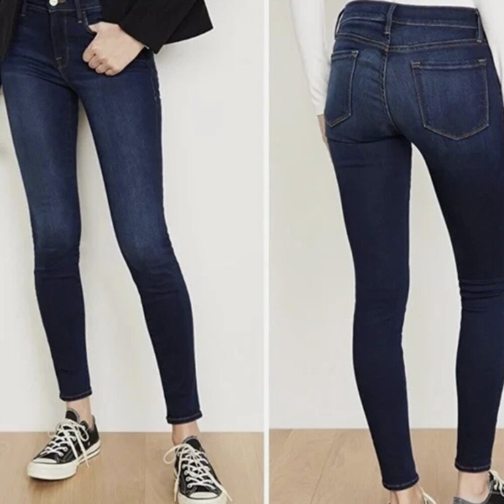 Frame Le‎ Skinny de Jeanne in Wellington Wash Size 28